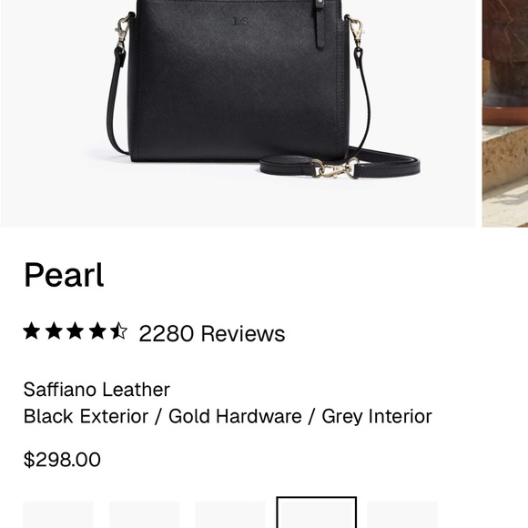 Lo & Sons Pearl Crossbody - Black Saffiano Leather - Picture 8 of 10